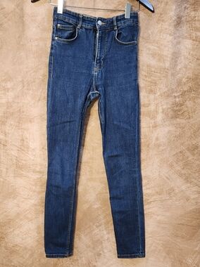 ZARA Dark Wash Skinny Jeans – High Rise Stretch Denim – Size US 4 (EU 36)